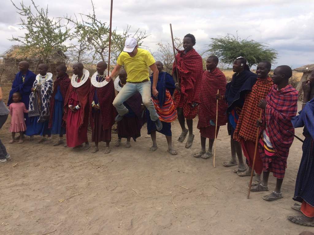 Tourist at Maasai Boma.